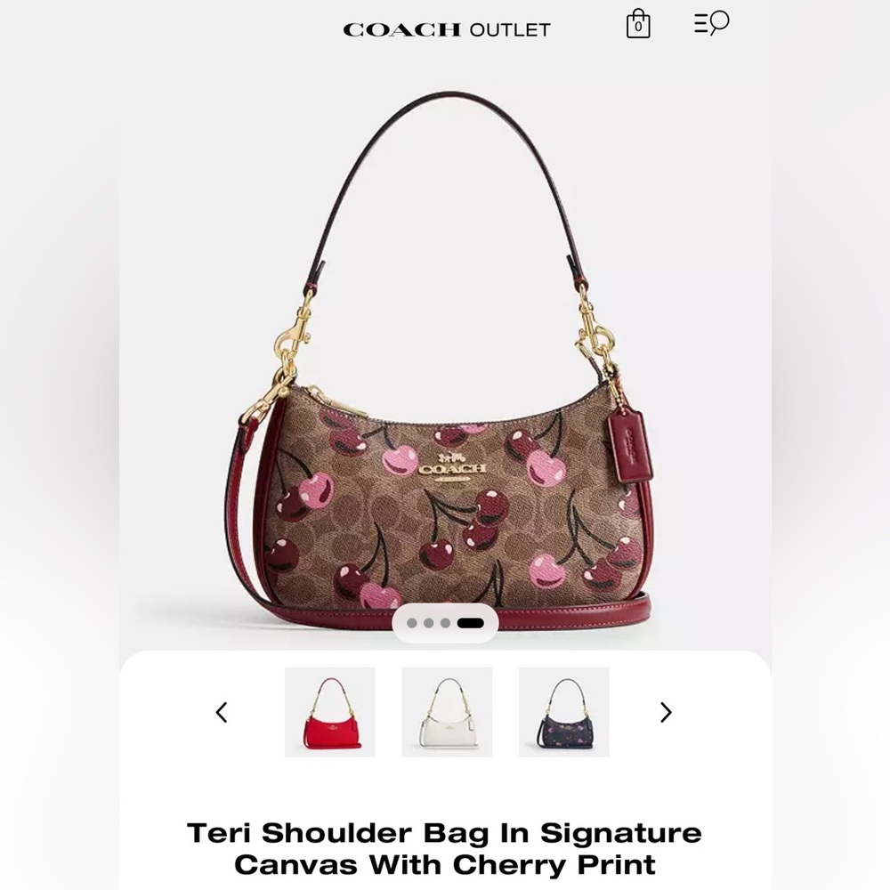Limited Edition 2025 Spring Coach Cherry Edition 🍒 Comes with cross body strap.
